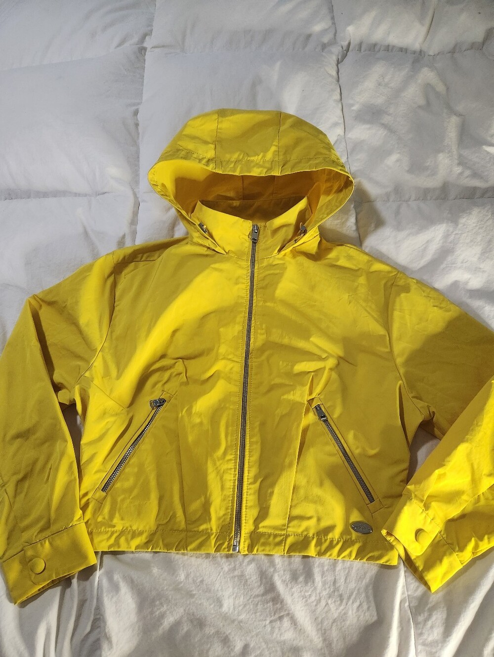Coach Cadmium Zip Hooded Windbreaker MSRP$295 Womens Size XS